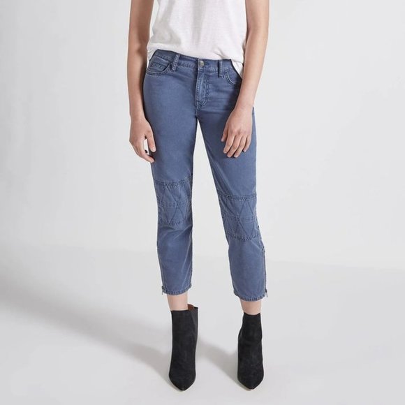 Current Elliott  The Debbie Crop Jeans Bijou Blue - Picture 1 of 6